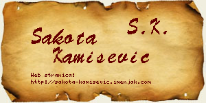 Šakota Kamišević vizit kartica